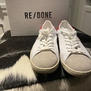 Re/done 70’s Tennis Sneaker white/Red